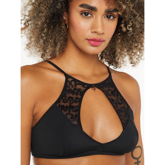 🚨Savage X Fenty NEW Size Medium Tagged by Savage High Neck Bralette Rihanna - Picture 8 of 8